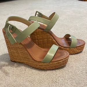 Kate Spade basket weave wedge